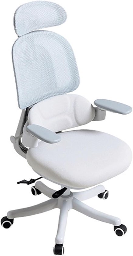 Gaming stoel ergonomisch bureaustoel 66 x 67 x 70 cm – verstelbare lendensteun, 360° armleuningen, verstelbare hoofdsteun, zitdiepte & hoge rugleuning comfort draaistoel van Merkloos