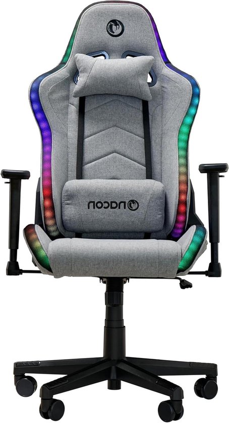Gaming Stoel - Ergonomische Stoel - Langdurig Gamen - Verstelbare 3D Armleuningen - Grande - Grijs