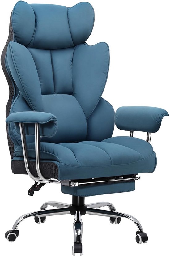 Gaming Stoel Met Voetsteun – Gaming Chair – Ergonomische Gamestoel - game stoel van Merkloos