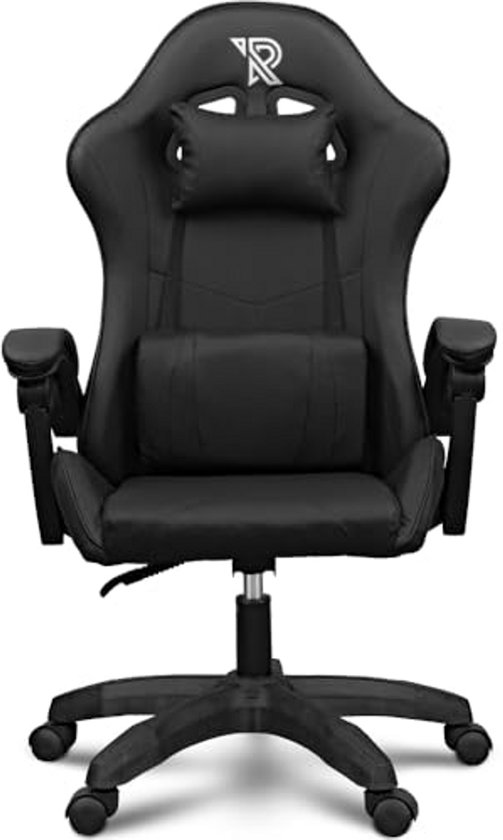 Gaming Stoel Zwart - Ergonomische Ontwerp voor Comfort en Ondersteuning van Merkloos
