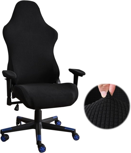Gaming stoelcover - Stretchy stof - Racing stijl - Beschermt oude kantoorstoelen - ShopVlot