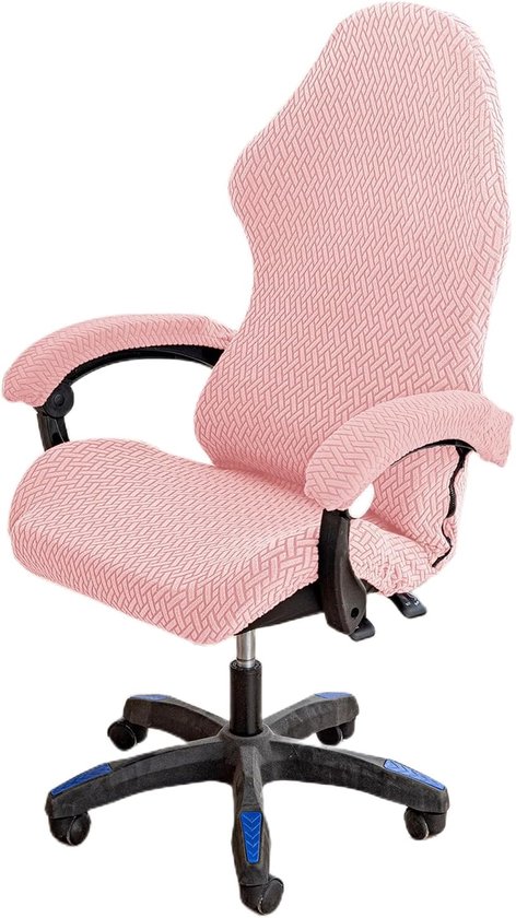 Gaming Stoelhoes - Stoel Beschermhoes - Gaming Setup - Elastisch Materiaal - 40-64cm Hoogte - Roze