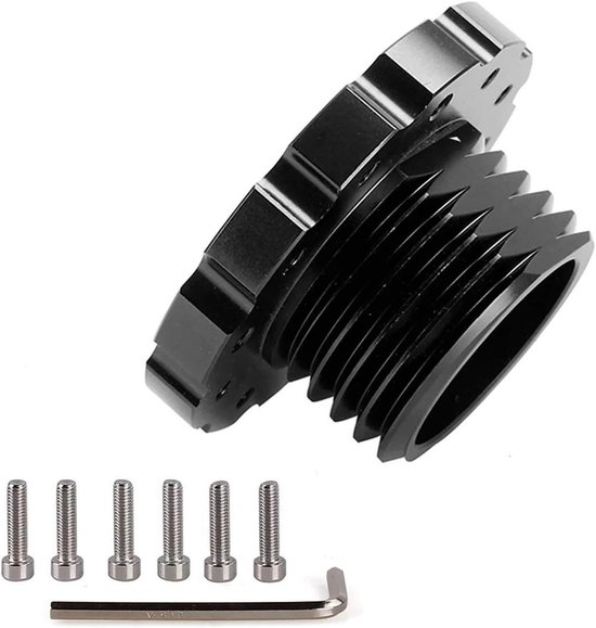 Gaming Stuurwiel Adapter - Stuurwiel Pook - Race Simulatie - Aluminiumlegering - 1x1x1 cm - Zwart