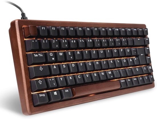 Gaming Toetsenbord met Houten Behuizing en Hot-Swap Functie