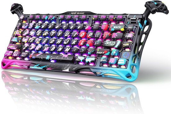 Gaming Toetsenbord met Kabel, Hall Effect Technologie, Ergonomisch Ontwerp en Verlichte Toetsen