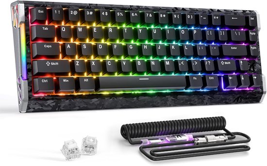 Gaming Toetsenbord R68 HE 8000Hz met Snelle Trigger - Zwart, Ideaal voor Gamers en E-sporters