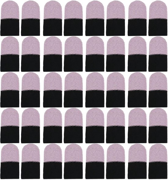 Gaming Vingerhoezen - Mobiele Game Accessoires - Verbeterde Controle - Ademend Zweetvrij - 40 Stuks - Zwart Grijs van Merkloos