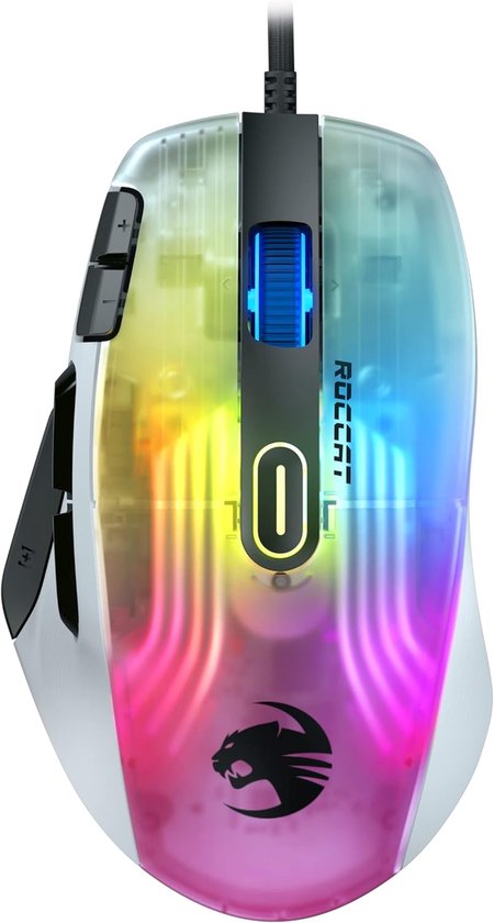 Gamingmuis met 19K DPI optische sensor, 29 programmeerbare knoppen en 3D RGB-verlichting van Merkloos