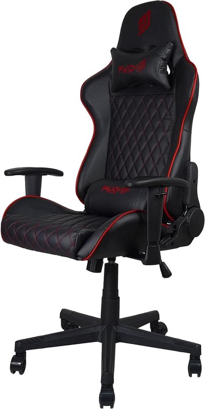 Gamingstoel - Computerstoel Draaistoel - Comfortabel Werken - Verstelbare Rugleuning - 150 kg - Zwart Rood