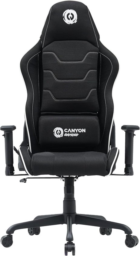 Gamingstoel - Ergonomische stoel - Comfortabel gamen - Transformatorontwerp - 56 x 70 x 132 cm - Zwart