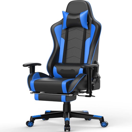 Gamingstoel – Gamestoel – Bureaustoel – Gaming Chair – Racingstoel – Bluetooth Speakers – Verstelbare Rugleuning 150°