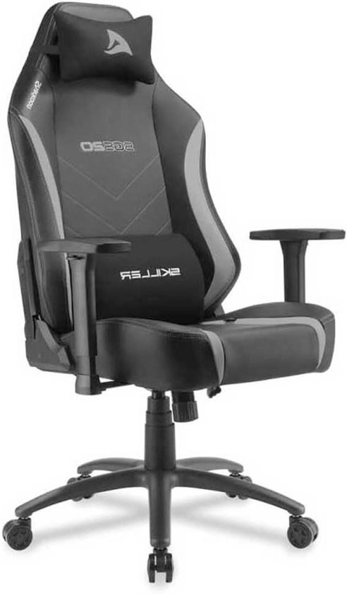Gamingstoel - Gamestoel - Comfortabel Zitten - Groot Zitvlak - Tot 120 kg - Zwart Grijs