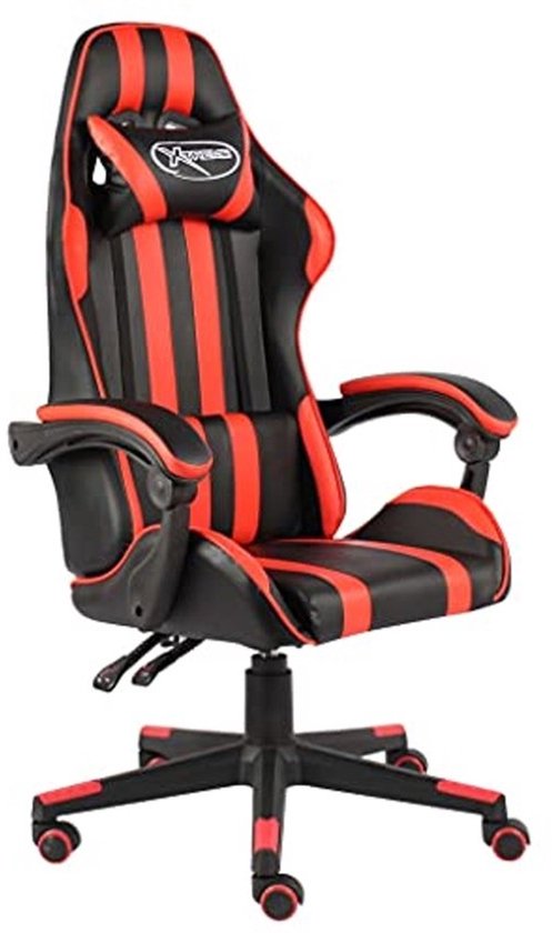 Gamingstoel - kunstleer - zwart en rood - Ergonomisch - comfortabel