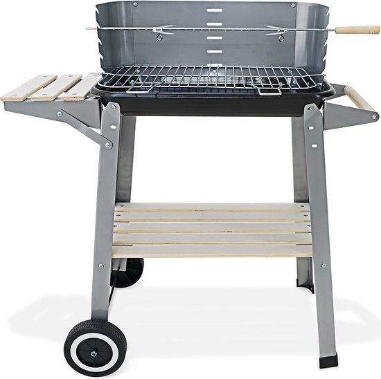 Gardebruk Barbecue Wagen – Incl. Wielen Spit & Windscherm – RVS van Gardebruk
