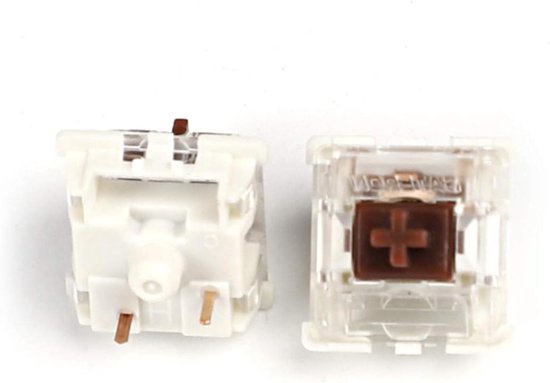 Gateron MX SMD Gaterone Switches 3pin SMD LED Underglow Led Compatible for MX Mechanical Keyboard Transparent Cover White Base