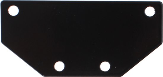 Gazelle Bevestigingsplaatje Voor Reflector Zwart 9,5 X 4,5 Cm van GAZ