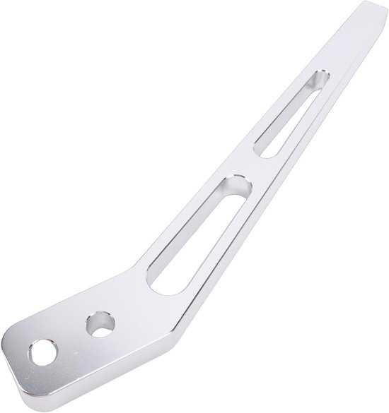 Gebogen Versnellingshendel - Schakelarm Aluminium - Prestatiegericht Rijden - Ergonomische Pasvorm - 10 Inch - Aluminiumkleur