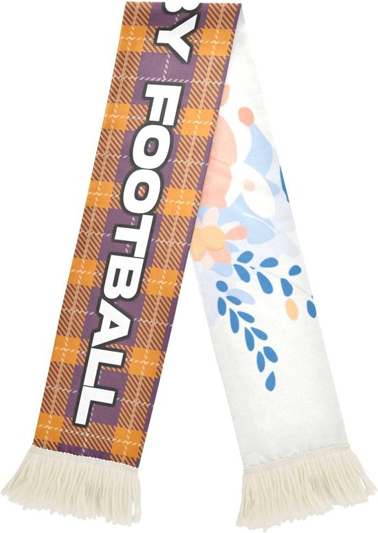 Gebreide Sjaal - Sport Sjaal - Wedstrijden Aanmoedigen - Sneldrogende Stof - 70 x 18 cm - Wit