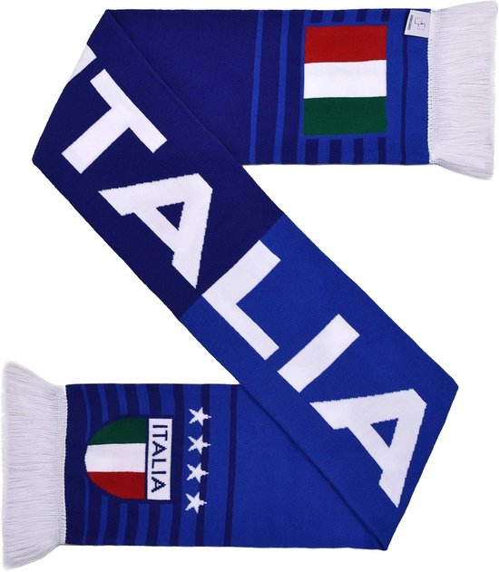 Gebreide Sjaal - Voetbal Sjaal - Sportevenement Bezoeken - High-Definition Breitechnologie - 152 cm Lengte - Blauw