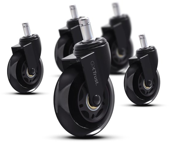 Gel Castor voor Gaming Chair - 360 Graden Rotabele Wielen Set van 5