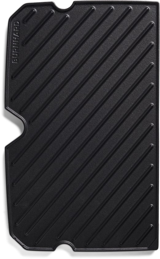 Gietijzeren omkeerbare BURNHARD® bakplaat, geëmailleerd, optimale warmteverdeling, vetafvoer, voor gasbarbecues, compatibel met EARL, FRED, WAYNE – BBQ grillplaat van Burnhard
