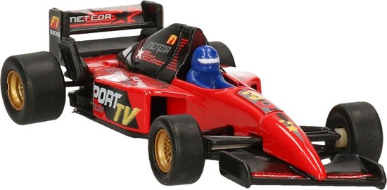 Goki Modelauto Racewagen - rood - 10 cm - race auto - schaalmodel - Formule van GOK