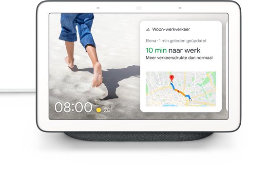 Google Nest Hub - Smart Speaker met scherm / Nederlandstalig - Antraciet van Google Nest