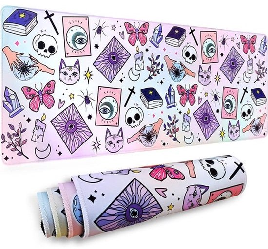 Gothic Kawaii XL-muismat - 80 x 30 cm - rubber en multi spandex