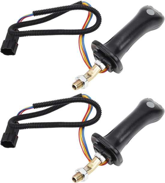Graafmachine Joystick - Bedieningshendel - Machinebesturing - Ergonomisch Ontwerp - 6-pins - Zwart