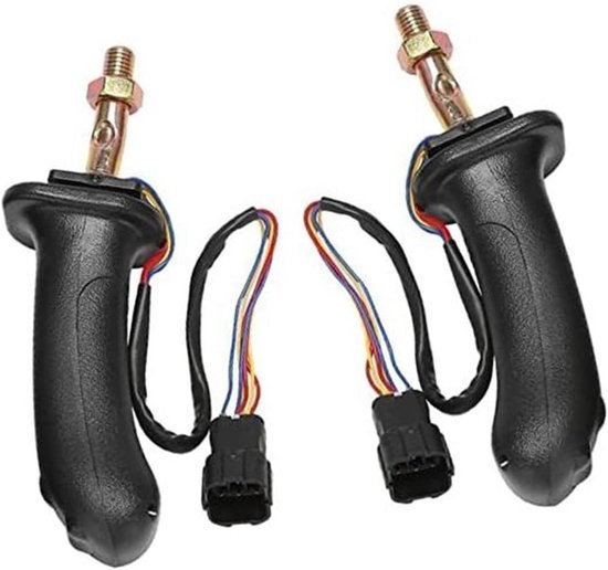 Graafmachine Joystick - Bedieningshendel - Precisie Bediening - Ergonomisch Ontwerp - 2 Stuks - Zwart