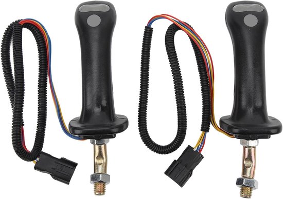 Graafmachine Joystick Handvatten - Bedieningshendels - Machine Bediening - 3 Knop Ontwerp - 6 Pin - Zwart