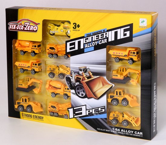 Graafmachine speelgoed- graafmachine - tractor speelgoed - tractor - kraan speelgoed - bulldozer speelgoed - van Merkloos