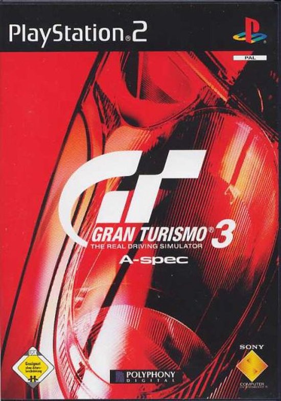 Gran Turismo 3 A-spec-Duits (PlayStation 2) Gebruikt van Merkloos