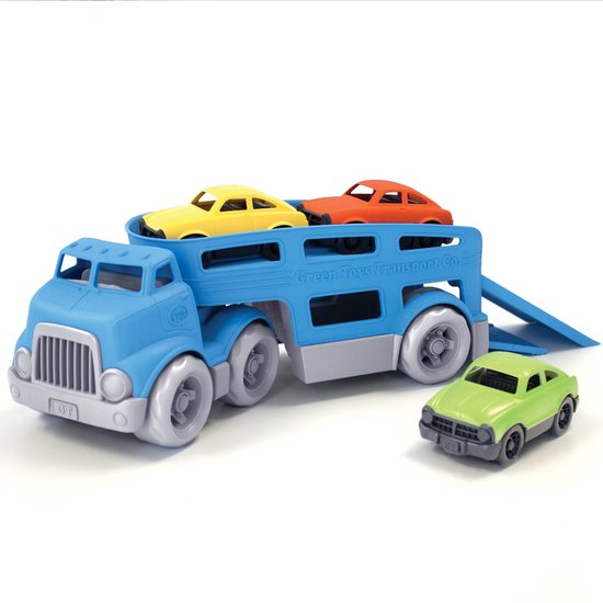 Green Toys vrachtwagen met 3 auto's van Green Toys