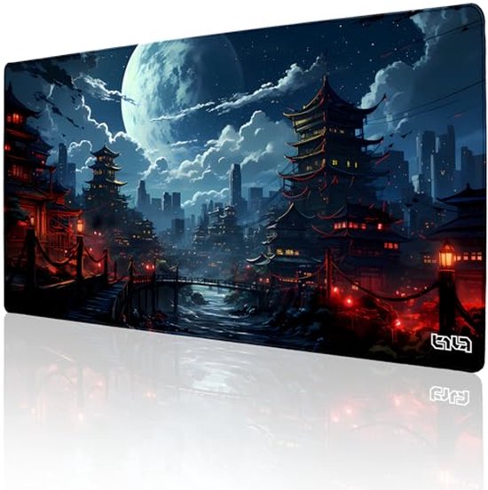Grote Antislip Gaming Muismat XXL 100x50 cm | Waterdichte Bureau Onderlegger | Verbeterde Precisie en Snelheid van Merkloos