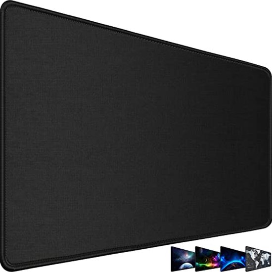Grote gaming muismat - 80 cm x 39,9 cm, duurzame en waterdichte muismat met antislip basis en gestikte randen van Merkloos