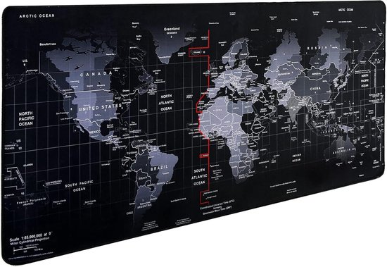 Grote gaming-muismat 80 x 30 cm | Antislip, waterdicht en met genaaide randen voor optimale controle van Merkloos