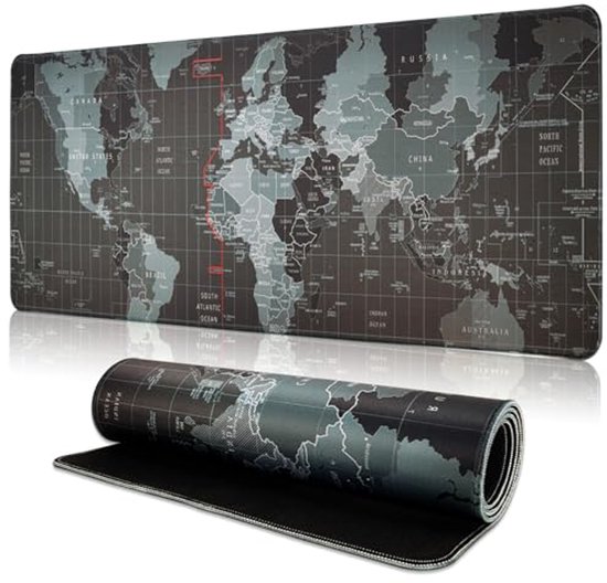 Grote Gaming Muismat 800 x 300 mm met Antislip Onderkant van Desq.