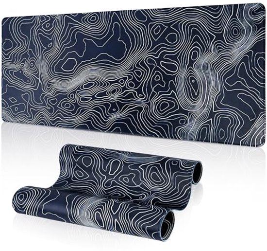 Grote Gaming Muismat 80x30 cm met Antislipbasis en Gestikte Randen van Merkloos