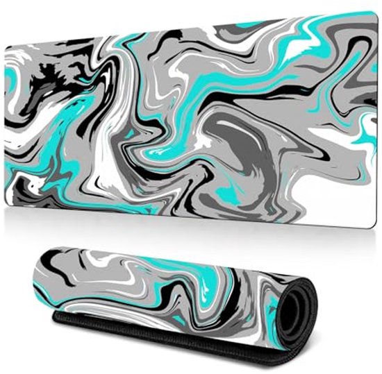 Grote Gaming Muismat met Antislip Basis - Ideaal voor Kantoor en Thuis (800 x 300 mm, Grijs) van Merkloos