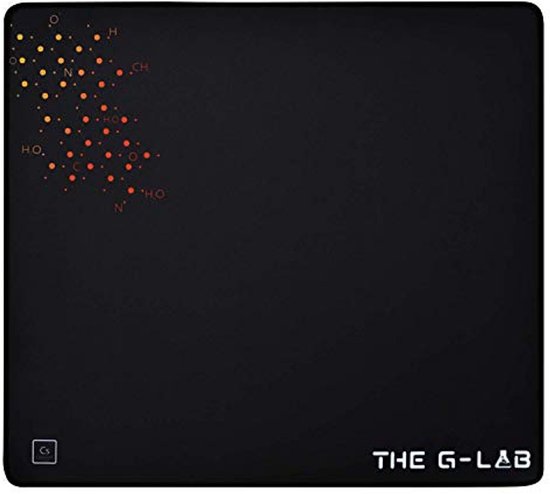 Grote Gaming Muismat met Antislip Onderkant en Genaaide Randen – 450 x 400 x 4 mm – Zwart van Merkloos