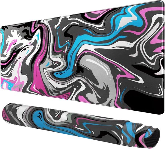 Grote gaming muismat voor bureau met antislip en gestikte randen van Merkloos