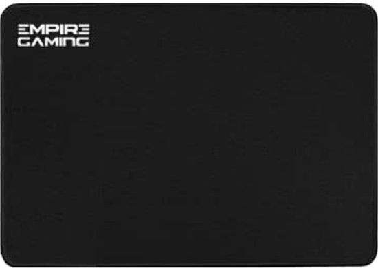 Grote Gaming Muismat - XL 46 x 40 cm - Ultra Glad - Verbeter Snelheid en Precisie - Gestikte Randen - Antislip Rubber Basis - Zwart van BlueBuilt