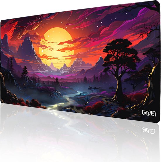 Grote Gaming Muismat XXL 100x50cm - Multifunctionele en Antislip Bureauonderlegger van Merkloos