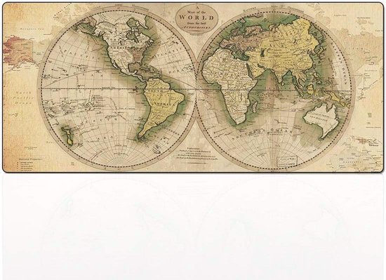 Grote Gaming Muismat XXL voor Desk en Office - Antislip, Genaaid, 900x400mm van Merkloos