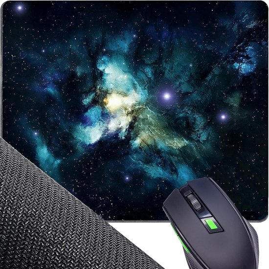 Grote Gaming Muismat Zwart Antislip Bureauonderlegger 250x200mm voor Precisie en Snelheid van Merkloos