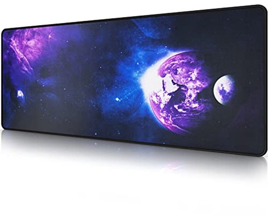 Grote gamingmuismat 800x300mm met antislip basis en gestikte randen van Merkloos