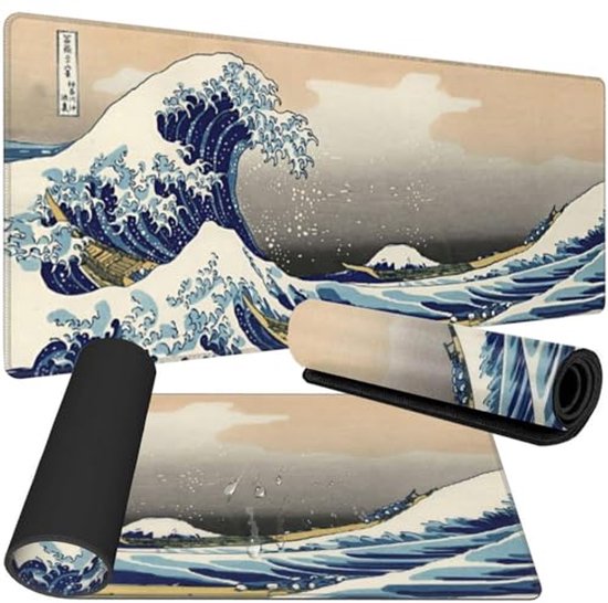 Grote Japanse Stijl Gaming Mouse Pad 90 x 40 cm – Antislip en Waterdicht van Merkloos
