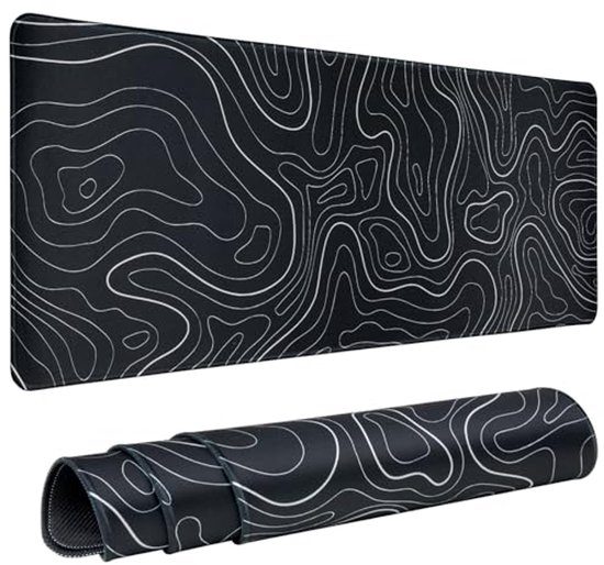 Grote Muismat Gaming 90 x 30 cm met Antislip en Genaaide Rand - Perfect voor Bureau van Merkloos