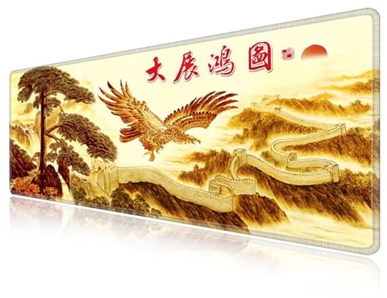 Grote Natuurlijke Rubber Muismat voor Kantoor en Gaming (800 x 300 x 3mm)